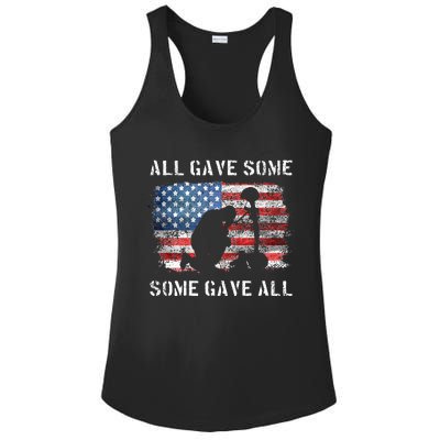 All Gave Some Some Gave All I Veteran & Memorials Day Ladies PosiCharge Competitor Racerback Tank