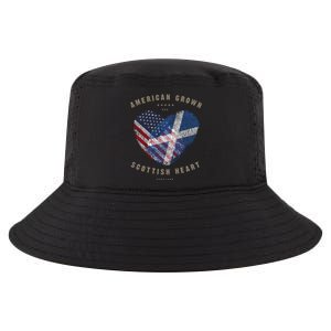 American Grown Scottish Heart Love Scotland Flag Gift Cool Comfort Performance Bucket Hat