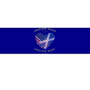 American Grown Scottish Heart Love Scotland Flag Gift Bumper Sticker