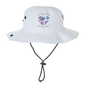 American Grown Scottish Heart Love Scotland Flag Gift Legacy Cool Fit Booney Bucket Hat