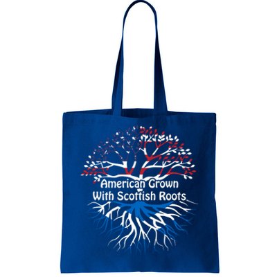 American Grown Scottish Roots Heritage Pride Gift Tote Bag