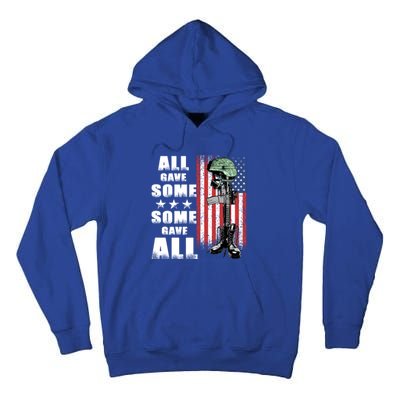 All Gave Some Some Gave All Battlefield Cross Gift Tall Hoodie