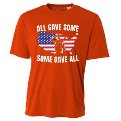 All Gave Some Some Gave All Funny Gift Cooling Performance Crew T-Shirt