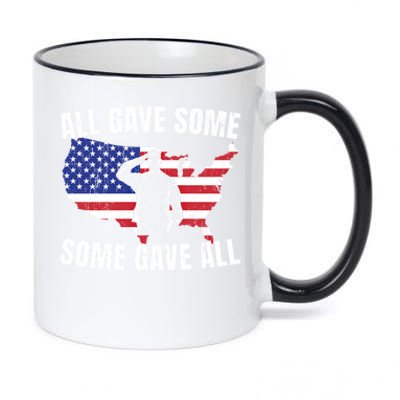 All Gave Some Some Gave All Funny Gift 11oz Black Color Changing Mug