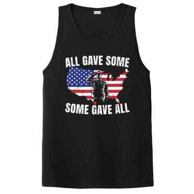 All Gave Some Some Gave All Funny Gift PosiCharge Competitor Tank