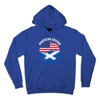 American Grown Scottish Roots Vintage Flags Gift Hoodie