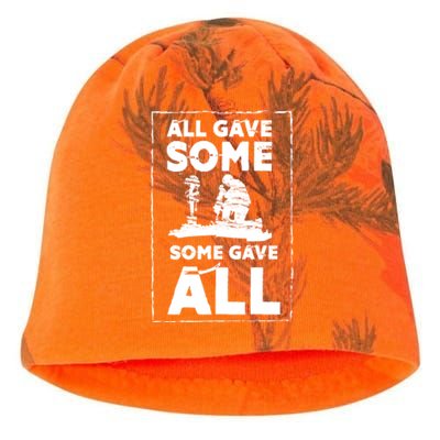 All Game Some Some Gave All Funny Gift Cool Military Patriotic Gift Kati - Camo Knit Beanie