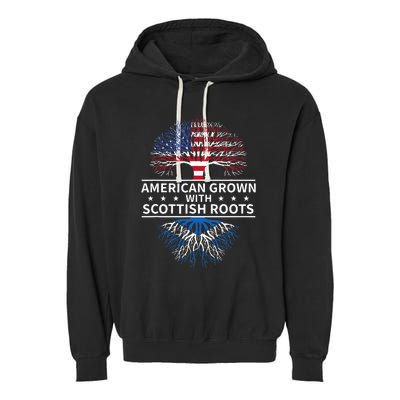 American Grown Scottish Roots Scotland Garment-Dyed Fleece Hoodie