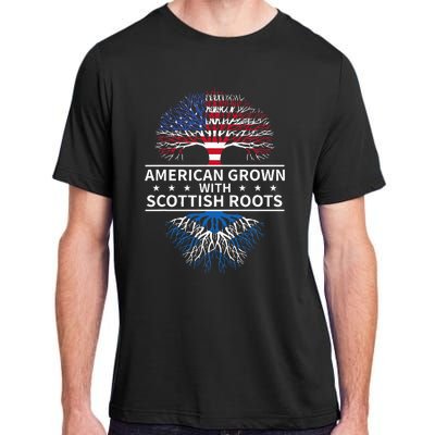 American Grown Scottish Roots Scotland Adult ChromaSoft Performance T-Shirt