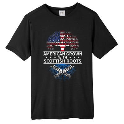 American Grown Scottish Roots Scotland Tall Fusion ChromaSoft Performance T-Shirt