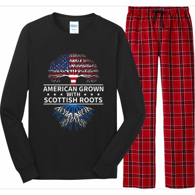 American Grown Scottish Roots Scotland Long Sleeve Pajama Set