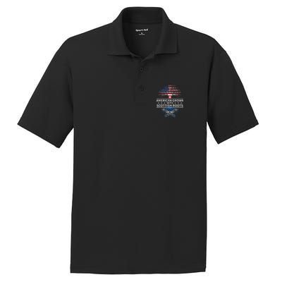 American Grown Scottish Roots Scotland PosiCharge RacerMesh Polo