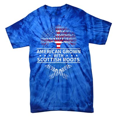 American Grown Scottish Roots Scotland Tie-Dye T-Shirt