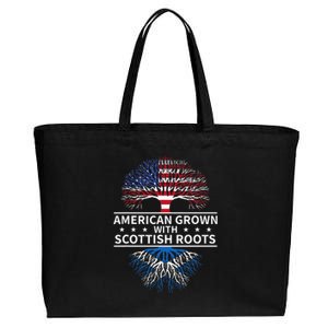 American Grown Scottish Roots Scotland Cotton Canvas Jumbo Tote