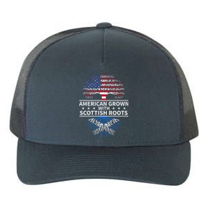 American Grown Scottish Roots Scotland Yupoong Adult 5-Panel Trucker Hat