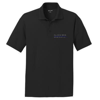 All Gave Some Some Gave All Thin Blue Line Gift PosiCharge RacerMesh Polo