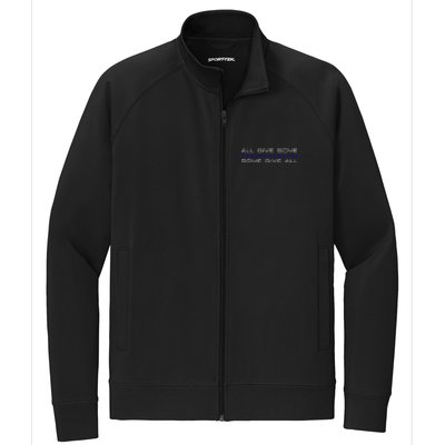 All Gave Some Some Gave All Thin Blue Line Gift Stretch Full-Zip Cadet Jacket