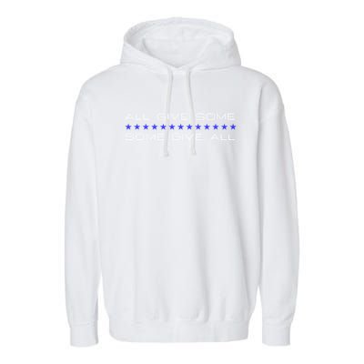 All Gave Some Some Gave All Thin Blue Line Gift Garment-Dyed Fleece Hoodie