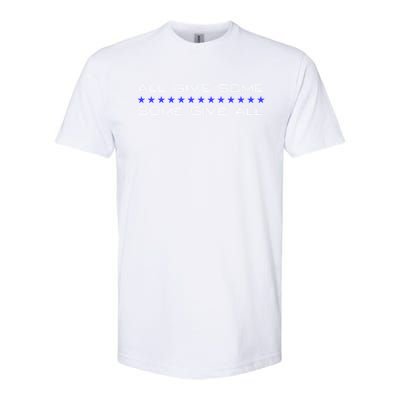 All Gave Some Some Gave All Thin Blue Line Gift Softstyle CVC T-Shirt