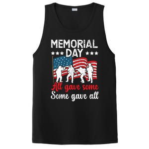 All Gave Some Some Gave All Usa Flag American Memorial Day Gift PosiCharge Competitor Tank