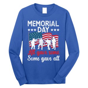 All Gave Some Some Gave All Usa Flag American Memorial Day Gift Long Sleeve Shirt