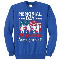 All Gave Some Some Gave All Usa Flag American Memorial Day Gift Tall Sweatshirt