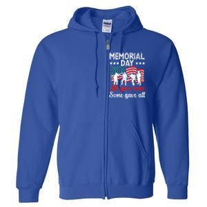 All Gave Some Some Gave All Usa Flag American Memorial Day Gift Full Zip Hoodie