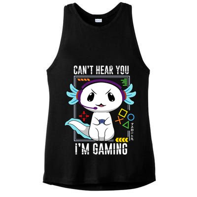 Axolotl Gaming Salamander As Gamer Ladies PosiCharge Tri-Blend Wicking Tank