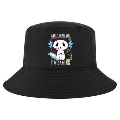 Axolotl Gaming Salamander As Gamer Cool Comfort Performance Bucket Hat