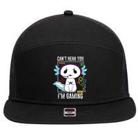 Axolotl Gaming Salamander As Gamer 7 Panel Mesh Trucker Snapback Hat