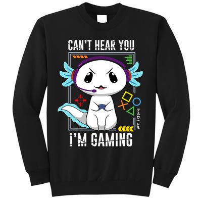 Axolotl Gaming Salamander As Gamer Sweatshirt