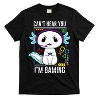 Axolotl Gaming Salamander As Gamer T-Shirt