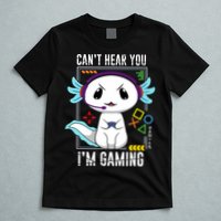 Axolotl Gaming Salamander As Gamer T-Shirt