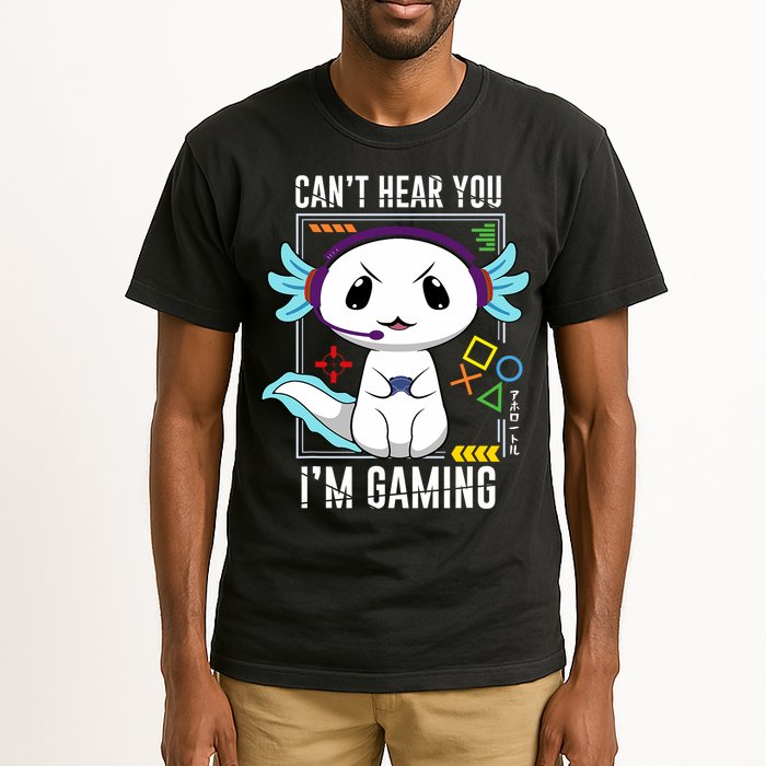 Axolotl Gaming Salamander As Gamer Tall T-Shirt
