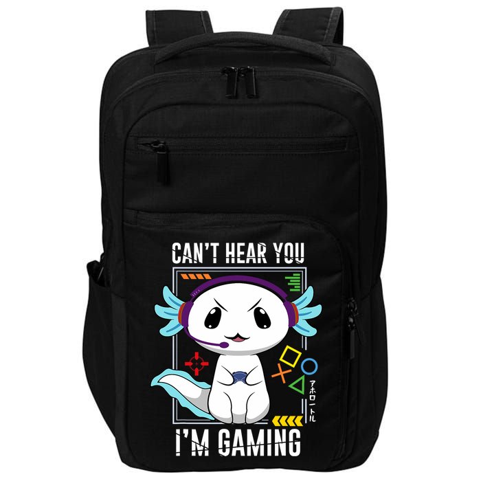 Axolotl Gaming Salamander As Gamer Impact Tech Backpack