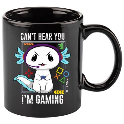 Axolotl Gaming Salamander As Gamer 11oz C Handle Ceramic Mug
