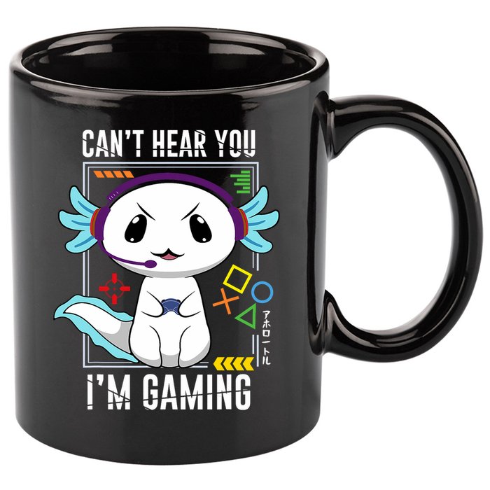 Axolotl Gaming Salamander As Gamer 11oz C Handle Ceramic Mug