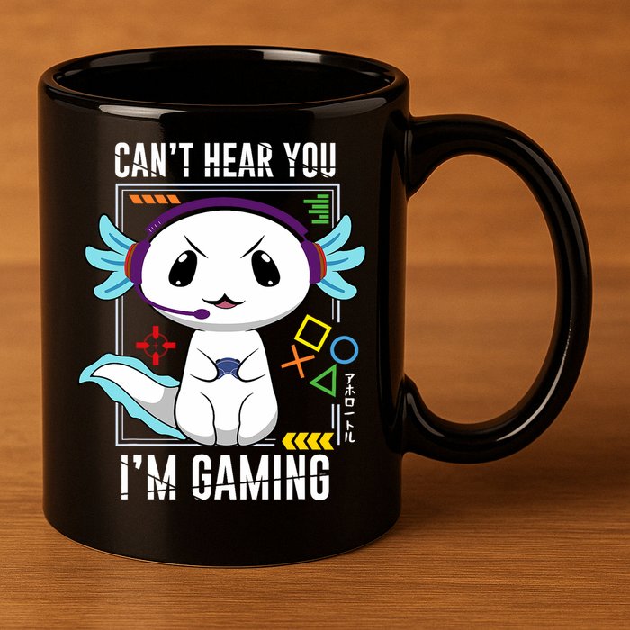 Axolotl Gaming Salamander As Gamer 11oz C Handle Ceramic Mug