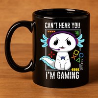 Axolotl Gaming Salamander As Gamer 11oz C Handle Ceramic Mug