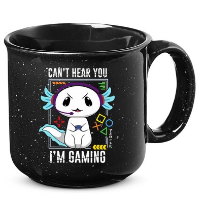 Axolotl Gaming Salamander As Gamer 15oz Campfire Ceramic Mug