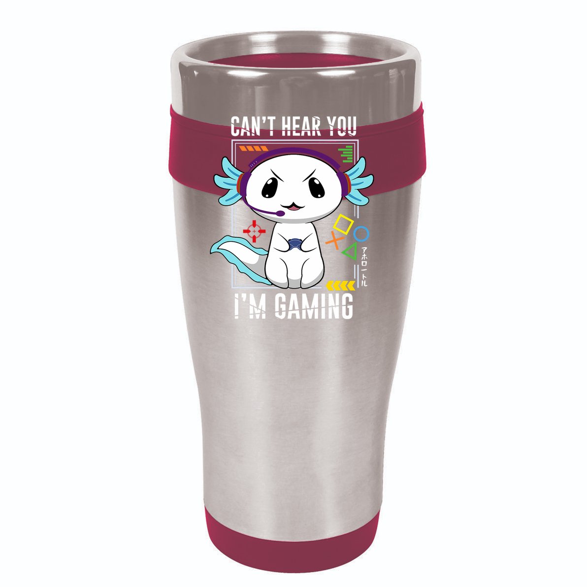 Axolotl Gaming Salamander As Gamer Tumbler
