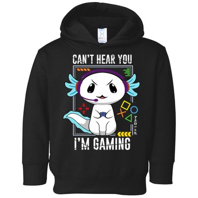 Axolotl Gaming Salamander As Gamer Toddler Hoodie