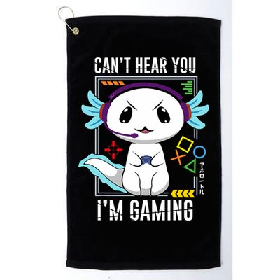 Axolotl Gaming Salamander As Gamer Golf Towel