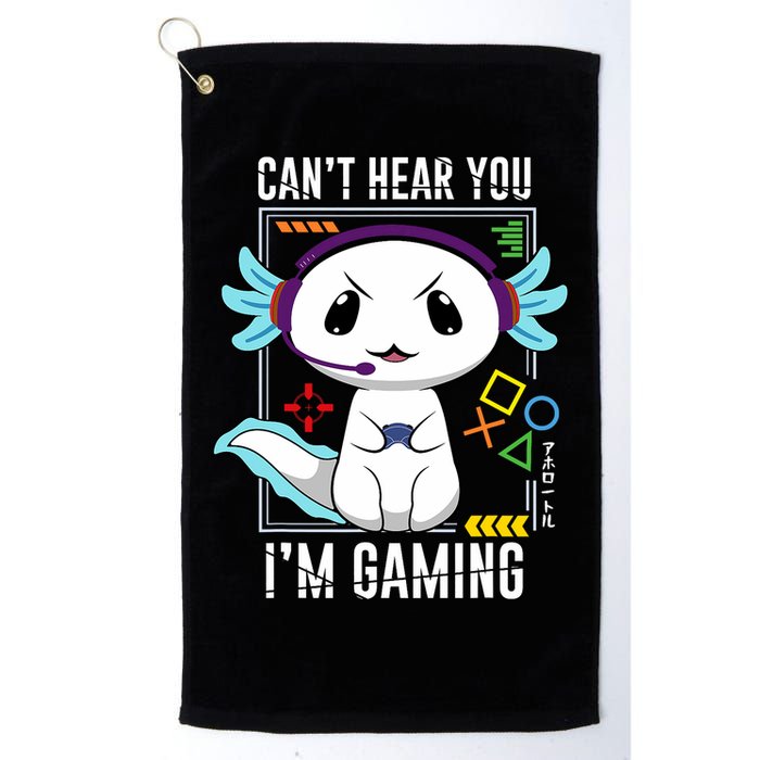 Axolotl Gaming Salamander As Gamer Golf Towel