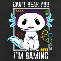 Axolotl Gaming Salamander As Gamer Golf Towel