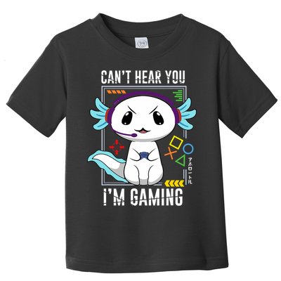 Axolotl Gaming Salamander As Gamer Toddler T-Shirt
