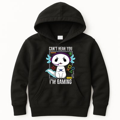 Axolotl Gaming Salamander As Gamer Kids Hoodie
