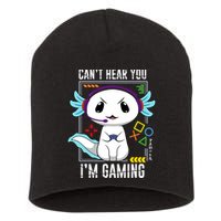 Axolotl Gaming Salamander As Gamer Short Acrylic Beanie