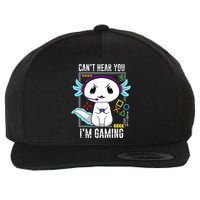 Axolotl Gaming Salamander As Gamer Wool Snapback Cap