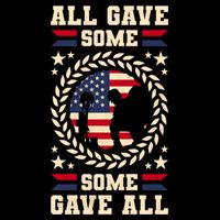 All Gave Some Some Gave All Veteran's Day Gift Drawstring Bag